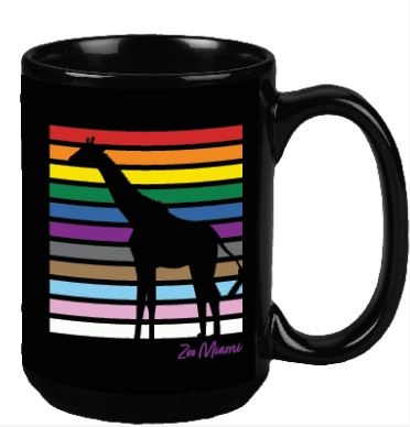 Pride  Stripes Giraffe Mug